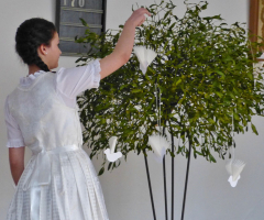 Im Vorstellungsgottesdienst der Konfirmandinnen und Konfirmanden