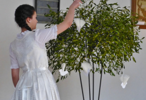 Im Vorstellungsgottesdienst der Konfirmandinnen und Konfirmanden