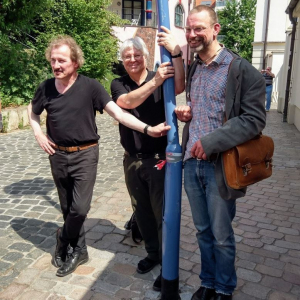 Drei Pastoren von der Hannoverschen Straße beim Gemeindeausflug 2019 in Magdeburg