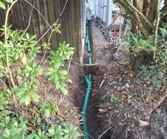 Arbeiten für die Grundstücksentwässerung