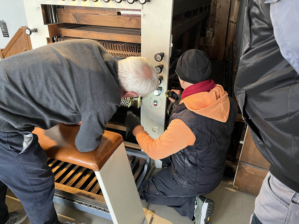 Orgelreparatur